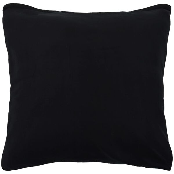 vidaXL 5-delige Beddengoedset 200x200/80x80 cm fleece zwart