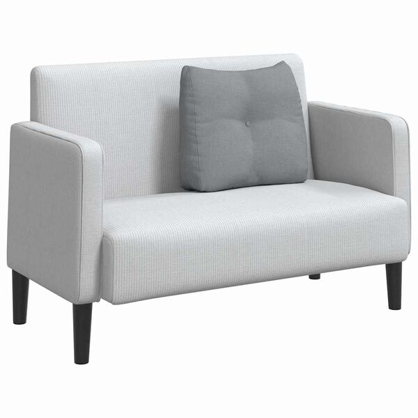 vidaXL Rugkussen Lichtgrijs 60 x 24 x 50 cm Stof