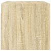 vidaXL Wandkast met glazen deuren 68,5x37x35 cm sonoma eikenkleurig