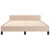vidaXL Bedframe met hoofdeinde zonder matras Cappuccino 140x200 cm