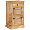 vidaXL Schoenenkast met lade 4-laags massief gerecycled hout