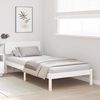 vidaXL Bedframe met hoofdeinde Wit 100 x 200 cm Massief grenenhout