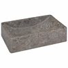 vidaXL Gootsteen 45x30x12 cm marmer hoogglans grijs