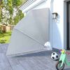 vidaXL Balkonscherm inklapbaar 210x210 cm grijs