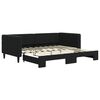 vidaXL Slaapbank met onderschuifbed 90x190 cm fluweel zwart