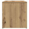 vidaXL Bijzettafel 59x36x38 cm bewerkt hout artisanaal eikenkleurig