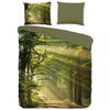 Good Morning Dekbedovertrek WOODS 140x200/220 cm groen