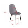 Venture Home Eetkamerstoelen 2 st Polar polyester grijs en zwart