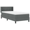 vidaXL Boxspringbed met matras Donkergrijs 200 x 80 cm Polyester