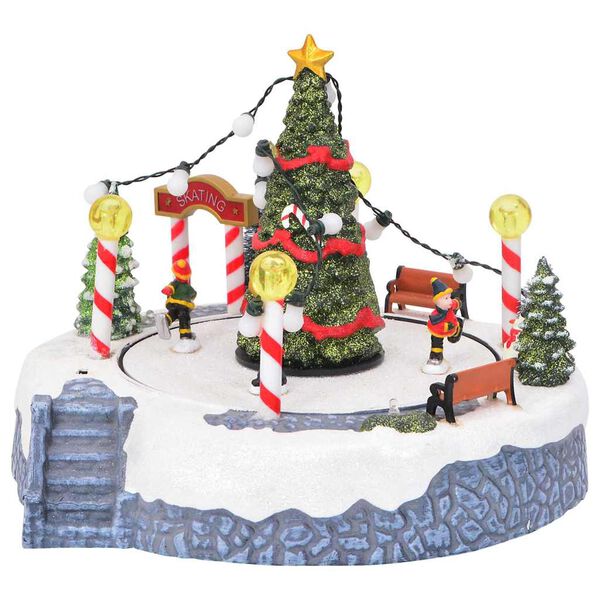 vidaXL Kerstdorp Decoratie Multikleur 22 x 21.5 x 17 cm Kunststof