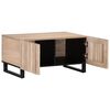 vidaXL Salontafel 80x51x40 cm massief mangohout wit