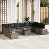 vidaXL Tuin Sofa Set 11 pcs Grijs