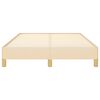 vidaXL Bedframe zonder matras 120x200 cm stof cr&egrave;mekleurig