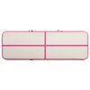 vidaXL Gymnastiekmat met pomp opblaasbaar 300x100x20 cm PVC roze