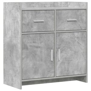 vidaXL Dressoir Betongrijs 75 x 36 x 80 cm Bewerkt hout