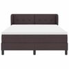 vidaXL Boxspringbed met matras Donkerbruin 140 x 190 cm Stof