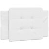 vidaXL Bedframe zonder matras "Zadar" kunstleer wit 90x190 cm