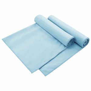 vidaXL Buiten Stoel Handdoeken 2 pcs Blauw 130 x 60 cm