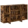 vidaXL Dressoir 120x30x75 cm bewerkt hout gerookt eikenkleurig