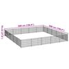 vidaXL Hondenkennel 25 m&sup2; staal zilverkleurig