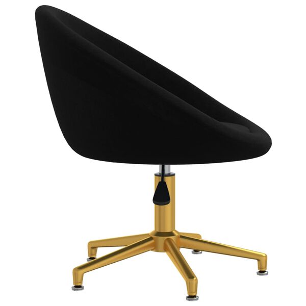 vidaXL Eetkamerstoelen 2 st fluweel zwart