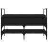 vidaXL Schoenenbank 85,5x42x57,5 cm bewerkt hout zwart