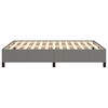vidaXL Bedframe zonder matras stof donkergrijs 140x190 cm