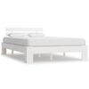 vidaXL Bedframe massief grenenhout wit 120x200 cm