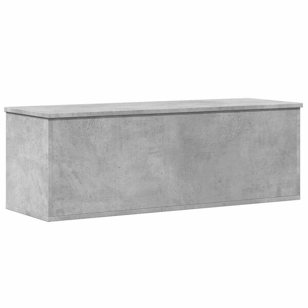 vidaXL Opbergbox 102x35x35 cm bewerkt hout betongrijs