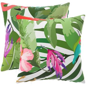 vidaXL Kussensloop 2 pcs HEERLEN Meerkleurig 30 x 30 cm Polyester