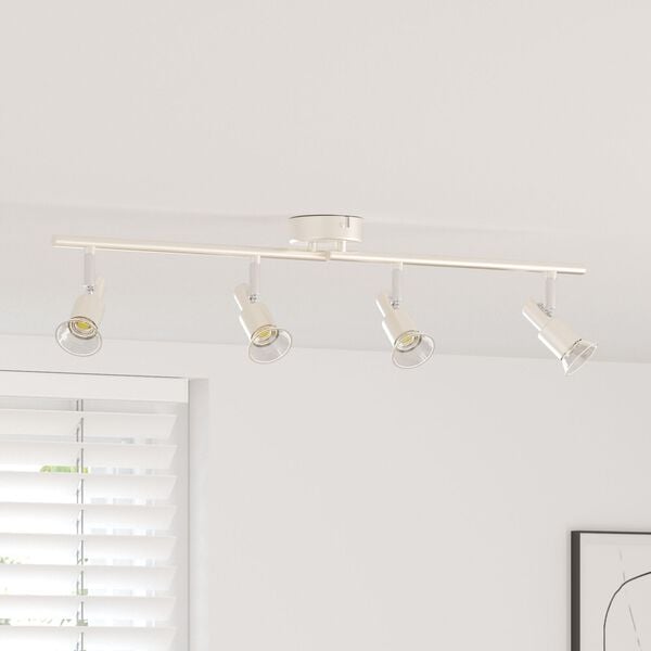 vidaXL Plafondspot Geborsteld nikkel 70 x 9 x 12.5 cm Staal