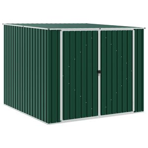 vidaXL Tuinschuur 195x198x159 cm gegalvaniseerd staal groen