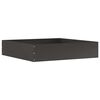 vidaXL Gazonrand 60 x 60 x 13 cm Staal Zwart
