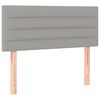 vidaXL Boxspring met matras stof lichtgrijs 80x200 cm