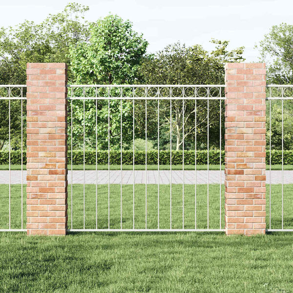 vidaXL Hecelement Assen Wit 170 x 150 cm Staal