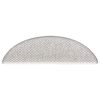 vidaXL Trapmatten zelfklevend 30 st sisal-look 56x17x3cm zilverkleurig