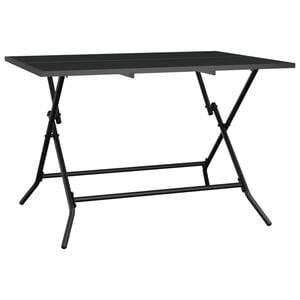 vidaXL Tuintafel inklapbaar 110x80x72 cm staalgaas antracietkleurig