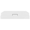 vidaXL Opbergbed met matras met matras Wit 140 x 200 cm Nep Leer