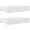 vidaXL Bedlades 2 st 80x55x17 cm massief grenenhout wit