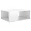 vidaXL Salontafel 90x67x33 cm bewerkt hout hoogglans wit
