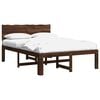 vidaXL Tweepersoonsbed met hoofdeinde ROSTOCK Donkerbruin 120 x 190 cm