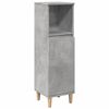 vidaXL Badkamerkast 30x30x100 cm bewerkt hout betongrijs
