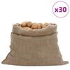 vidaXL Jutezakken 30 stuks 220 g/m&sup2; 100x110 cm 100% jute