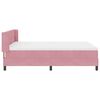 vidaXL Boxspringbed met matras Roze 190 x 140 cm Fluweel