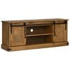 vidaXL Tv-meubel HALDEN 2 schuifdeuren 150x40x60 cm massief hout