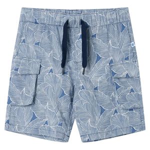Kindershorts met trekkoord 140 donkerblauw