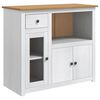 VidaXL Magnetron Dressoir PANAMA Wit en Honing Was 99.5 x 44 x 86.5 cm