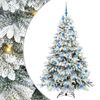 vidaXL Kunstkerstboom met 300 LED met standaard Wit 180 cm PE en PVC