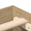 vidaXL Bedframe zonder matras 120x190 cm spaanplaat artisanaal eiken