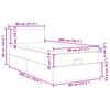 vidaXL Ottoman bed met matras 80x200cm stof donkergrijs